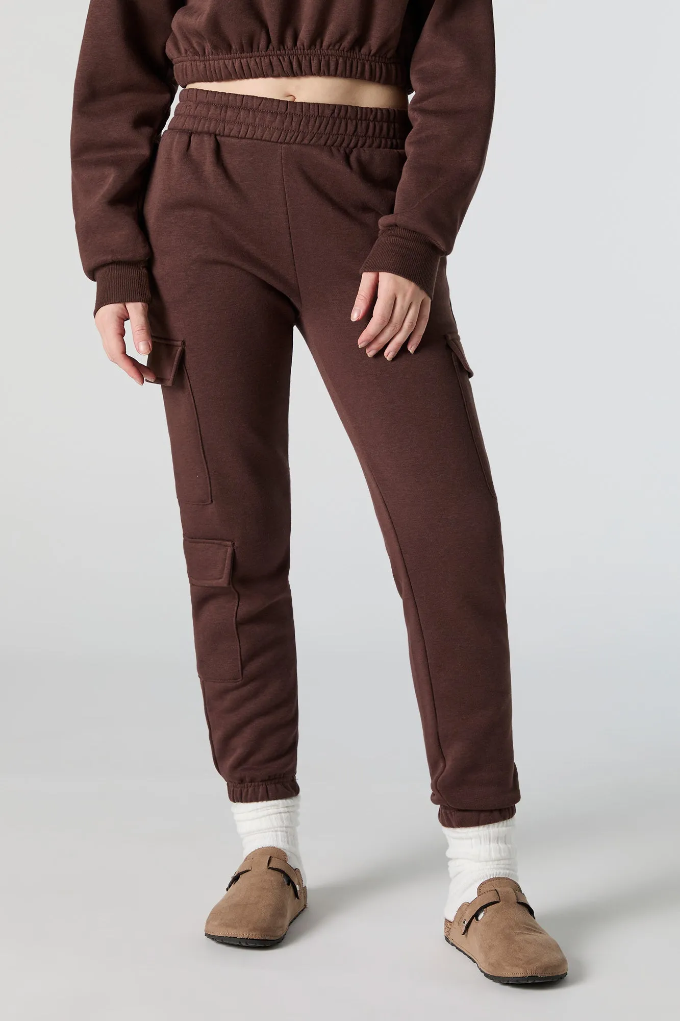 Jogger cargo en molleton avec poches multiples sold by Urban Planet product image thumbnail 5