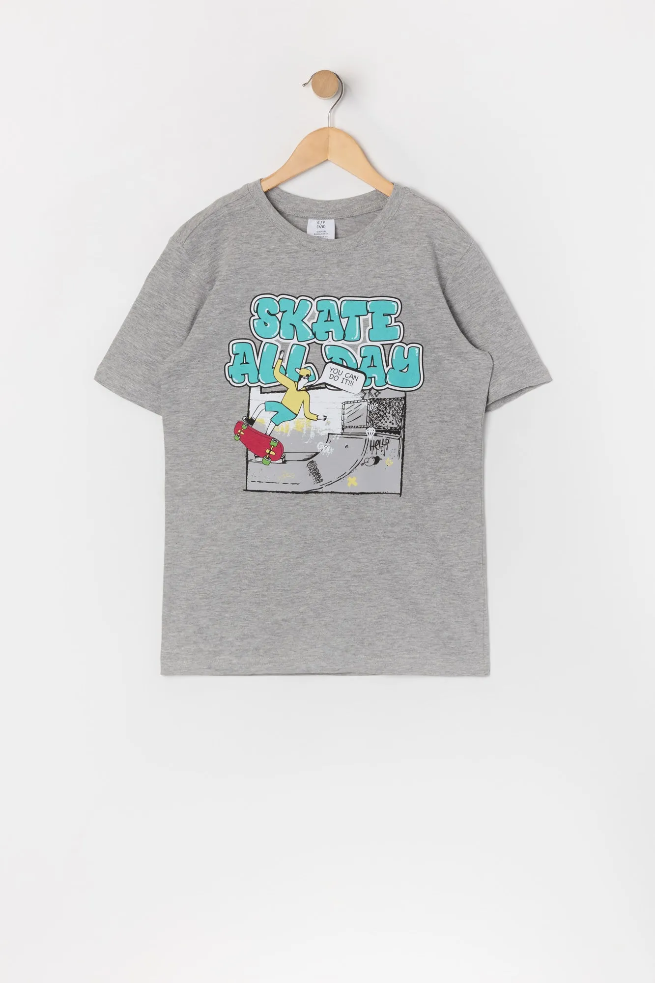 T-shirt à imprimé Skate All Day pour garçon sold by Urban Planet