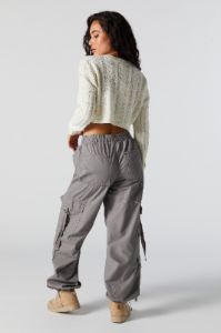 Grey Multi Cargo Parachute Pant sold by Urban Planet