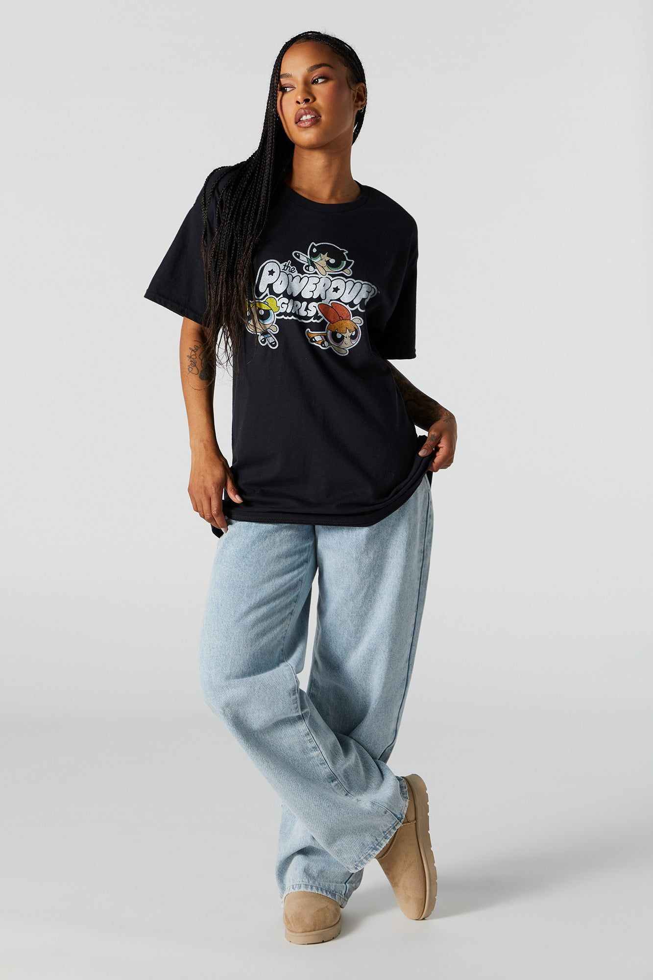 The Powerpuff Girls Graphic Boyfriend T-Shirt sold by Urban Planet product image thumbnail 4