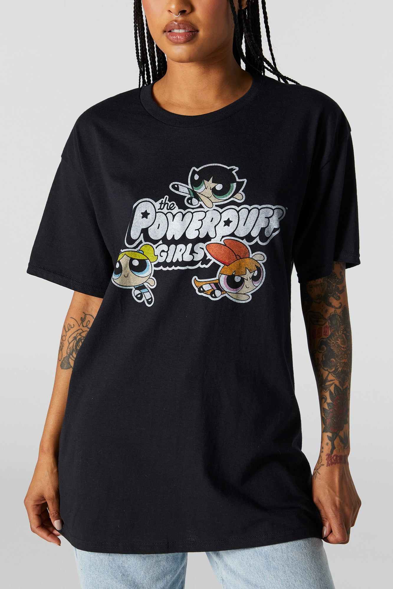 The Powerpuff Girls Graphic Boyfriend T-Shirt sold by Urban Planet product image thumbnail 2
