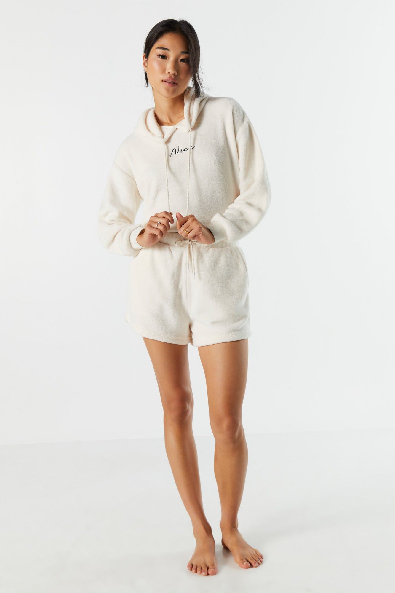 Black Sherpa Pajama Short sold by Urban Planet product image thumbnail 4