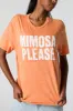 Mimosa Please Graphic Washed Boyfriend T-Shirt sold by Urban Planet