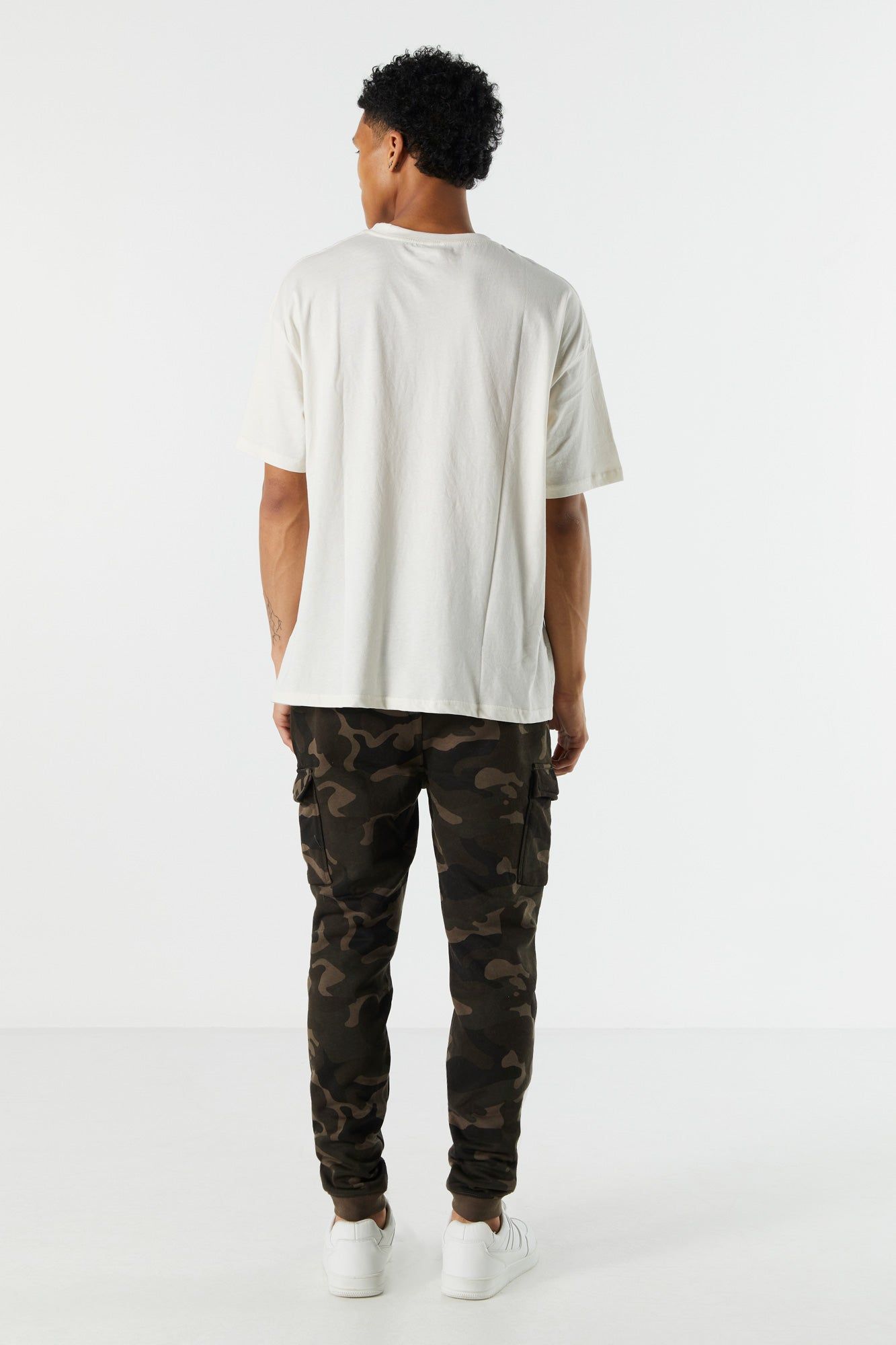 Camo Fleece Cargo Jogger sold by Urban Planet product image thumbnail 3