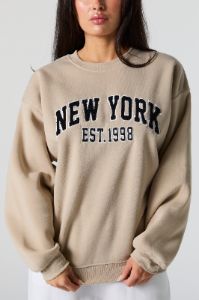 New York Chenille Embroidered Sweatshirt sold by Urban Planet
