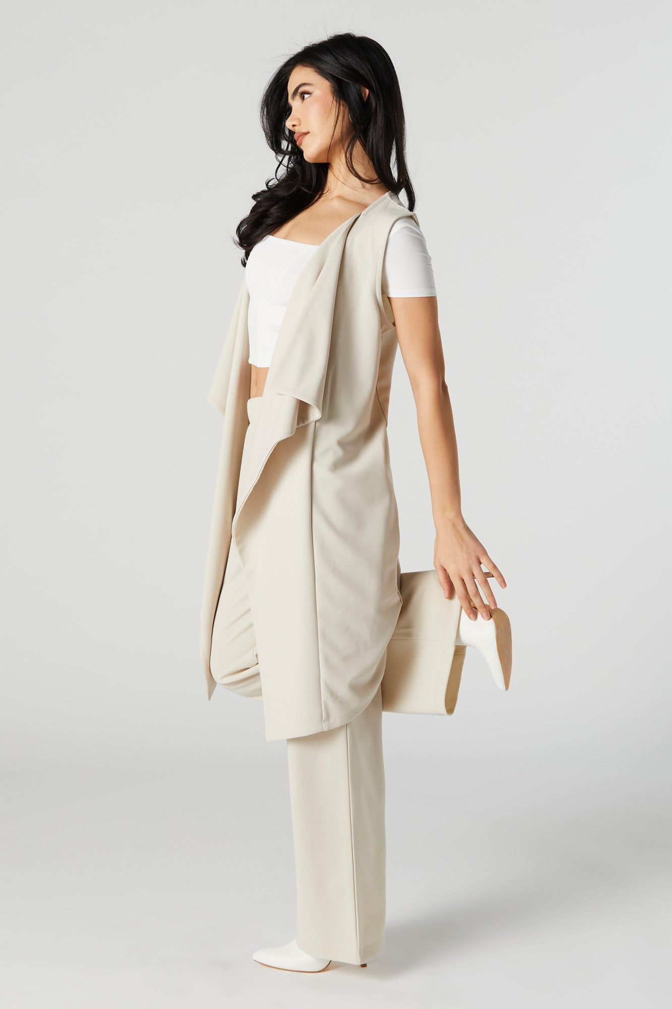 Veste asymétrique en crêpe sold by Urban Planet product image thumbnail 3