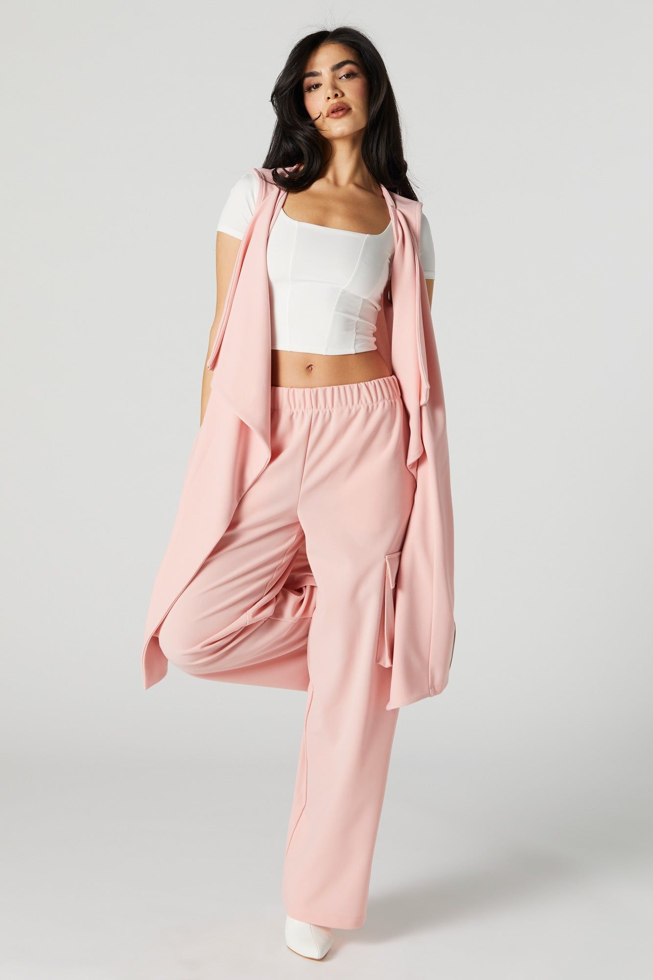 Veste asymétrique en crêpe sold by Urban Planet product image thumbnail 4