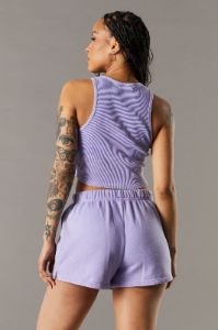 Purple Playboy Washed Fleece Short sold by Urban Planet