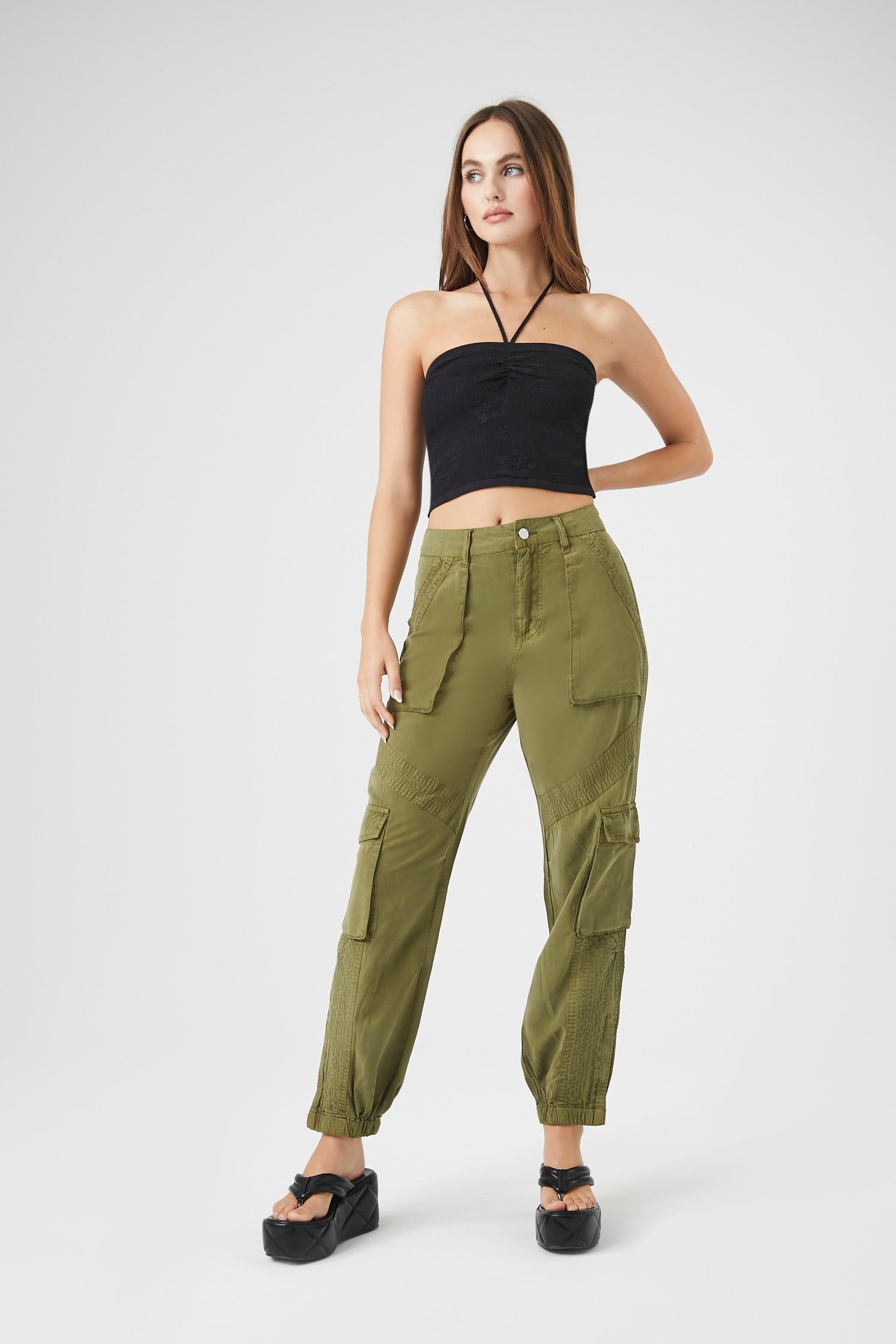Mid Rise Cargo Jogger sold by Urban Planet