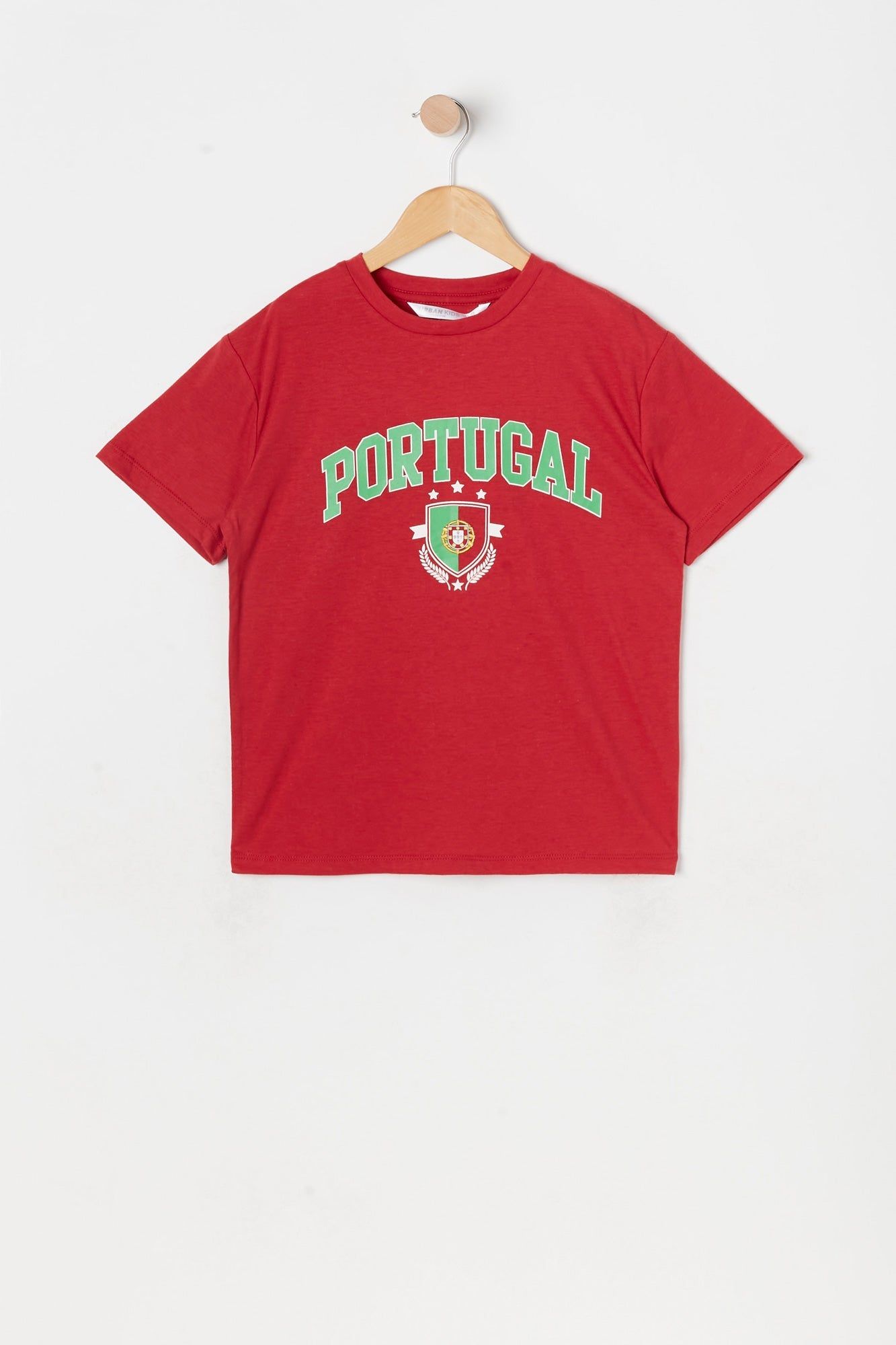 Girls Portugal Graphic World Cup Boyfriend T-Shirt sold by Urban Planet