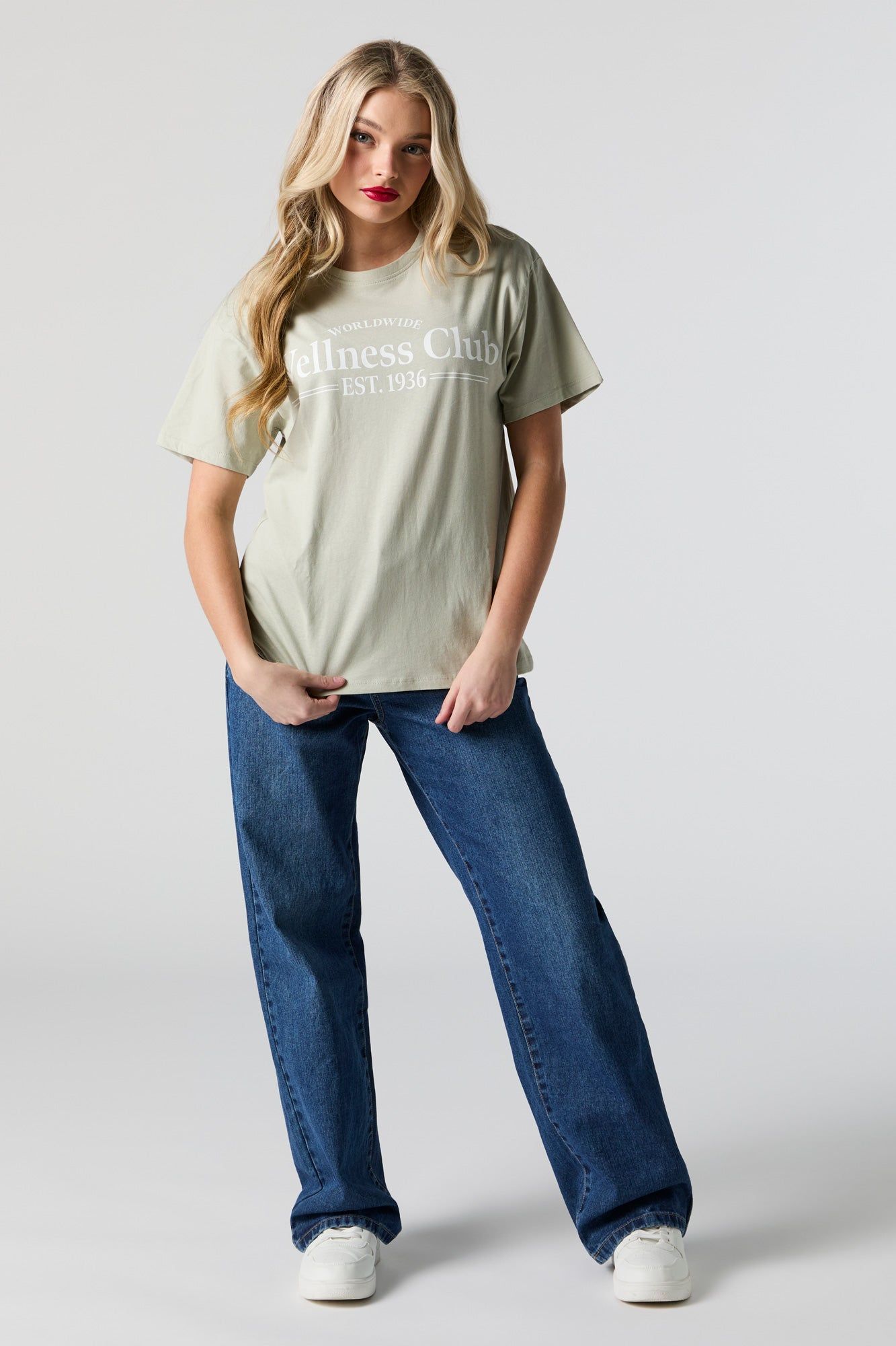 Wellness Club Graphic Boyfriend T-Shirt sold by Urban Planet product image thumbnail 3