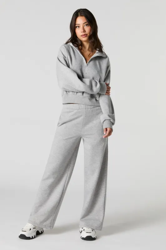 Fleece Wide Leg Sweatpant sold by Urban Planet
