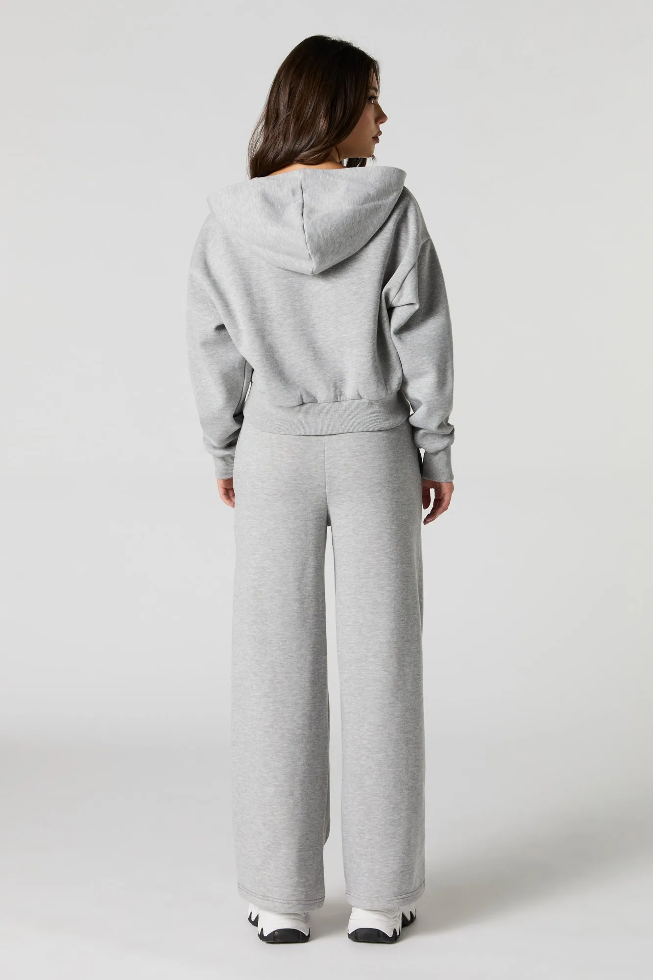 Fleece Wide Leg Sweatpant sold by Urban Planet product image thumbnail 3