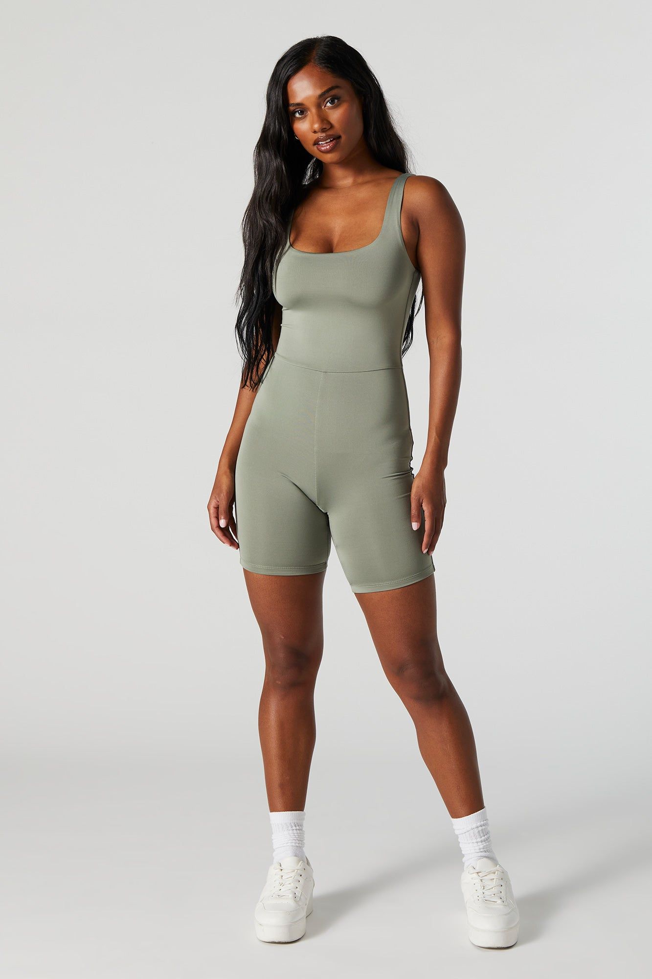 Contour Scoop Neck Romper sold by Urban Planet product image thumbnail 4