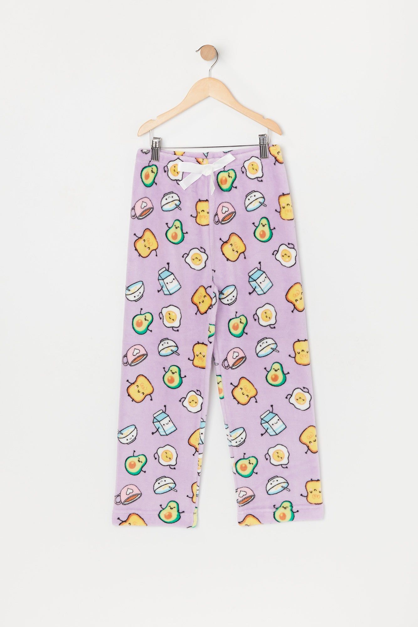 Girls Breakfast Print Plush Pajama Bottom sold by Urban Planet