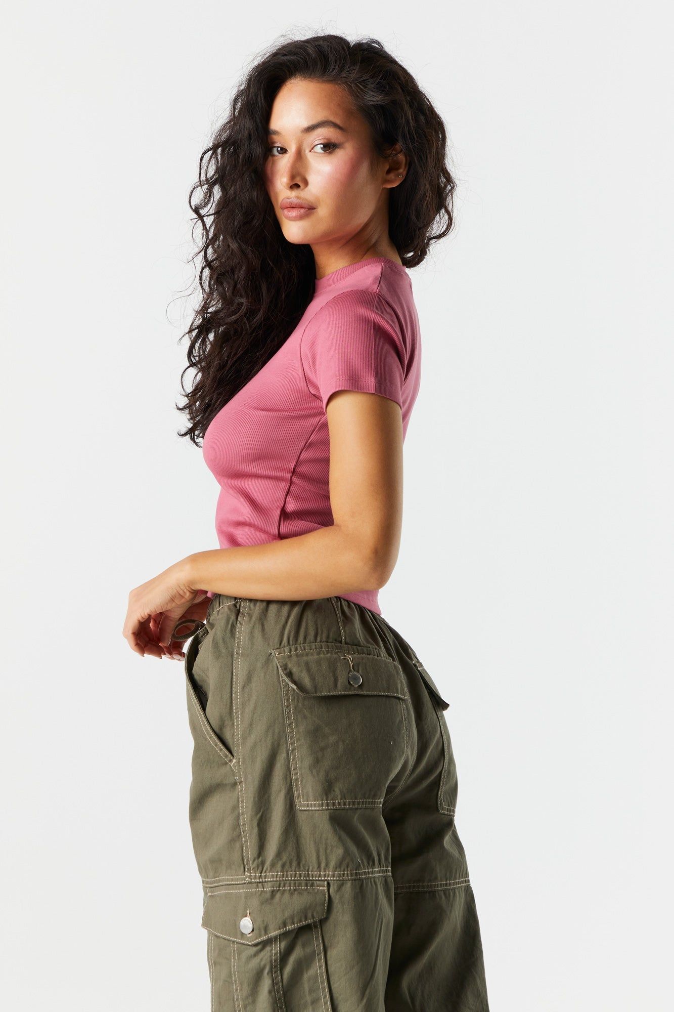 Ribbed Crew T-Shirt sold by Urban Planet product image thumbnail 8