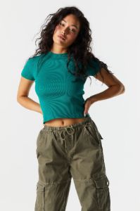 Ribbed Crew T-Shirt sold by Urban Planet