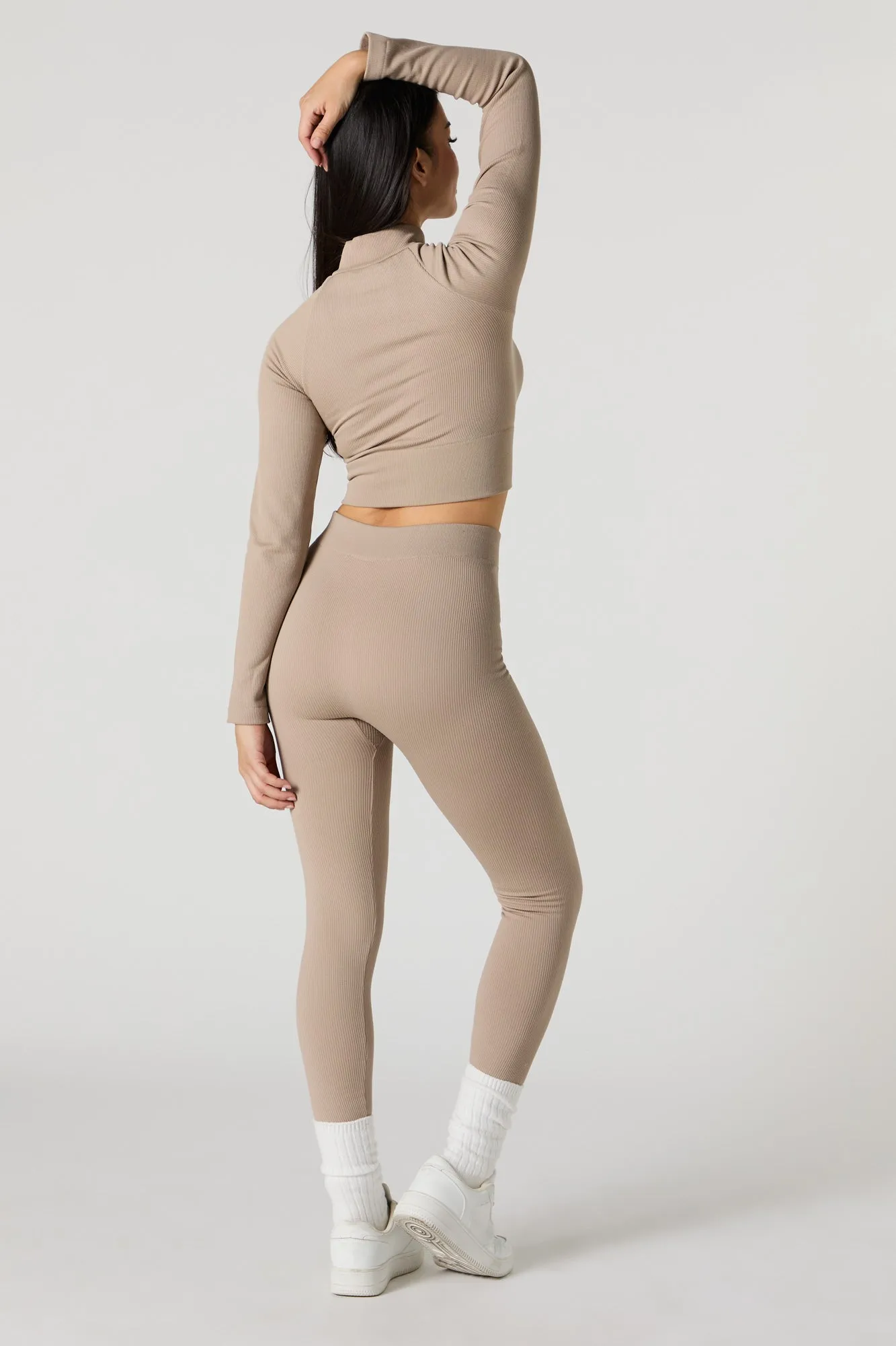Legging Active côtelé sans couture à taille haute sold by Urban Planet product image thumbnail 3