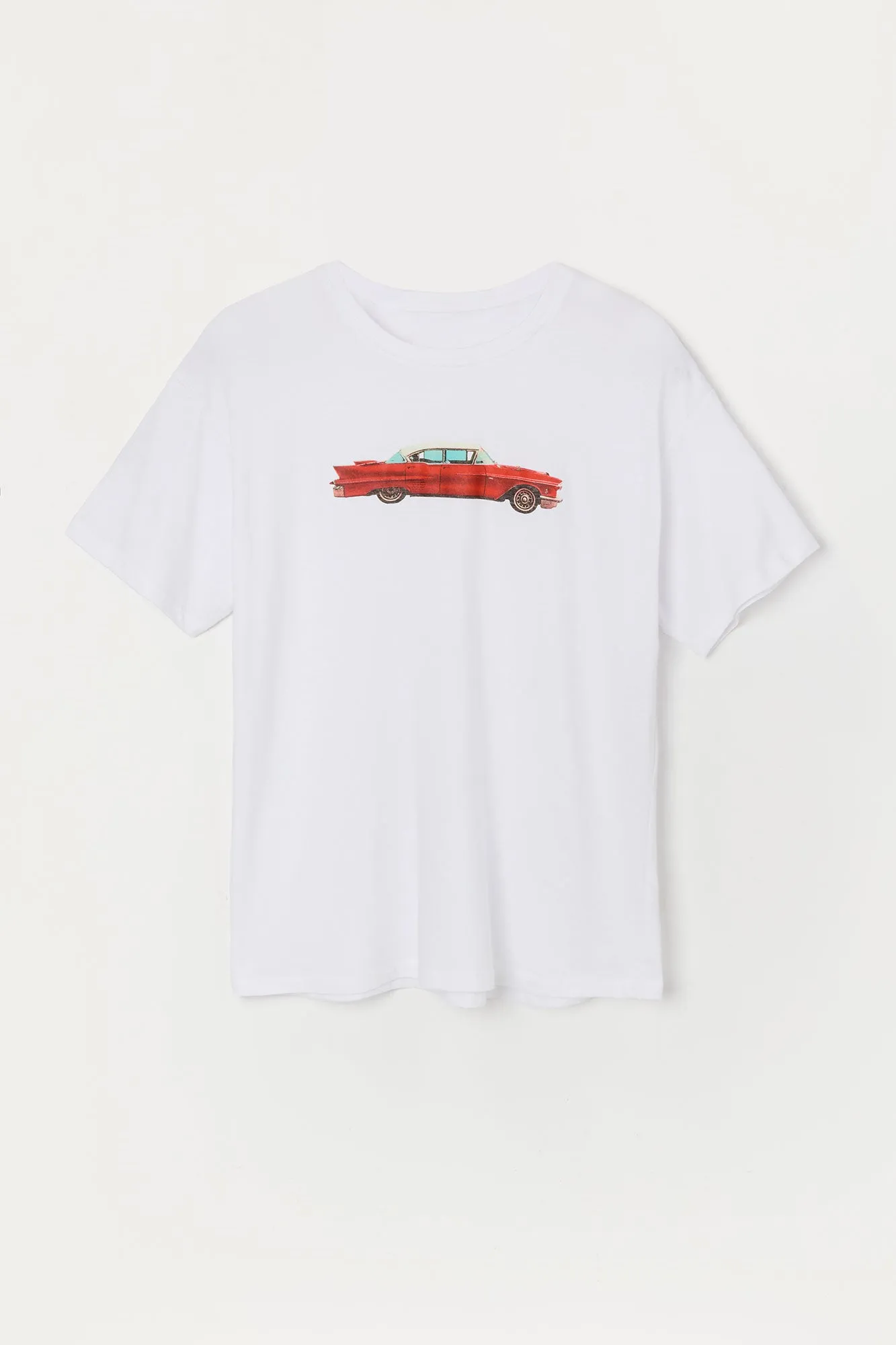 Vintage Car Graphic Boyfriend T-Shirt sold by Urban Planet product image thumbnail 4