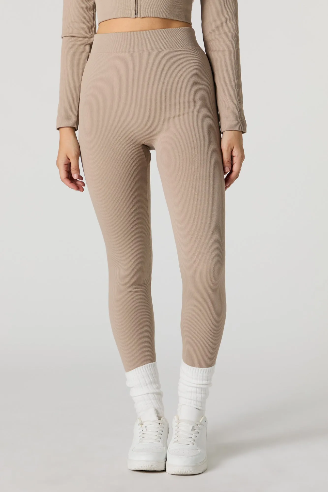 Legging Active côtelé sans couture à taille haute sold by Urban Planet product image thumbnail 2