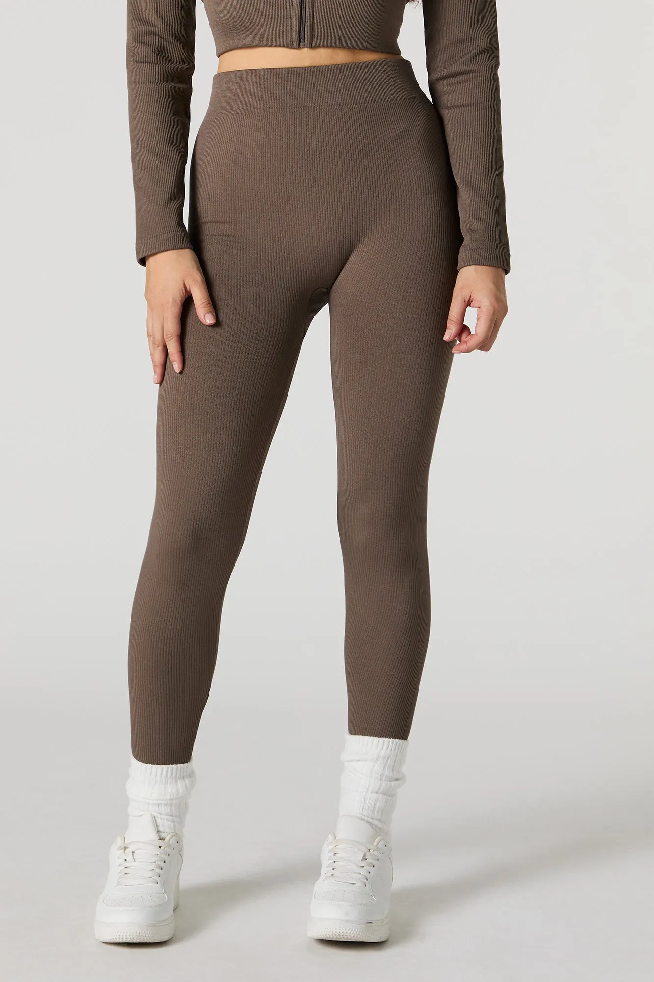 Legging Active côtelé sans couture à taille haute sold by Urban Planet product image thumbnail 5