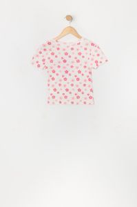 Girls Floral Print Pointelle Baby T-Shirt sold by Urban Planet