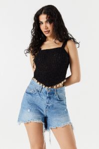 Crochet Shell Trim Tank sold by Urban Planet