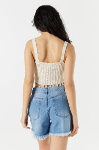 Crochet Shell Trim Tank sold by Urban Planet