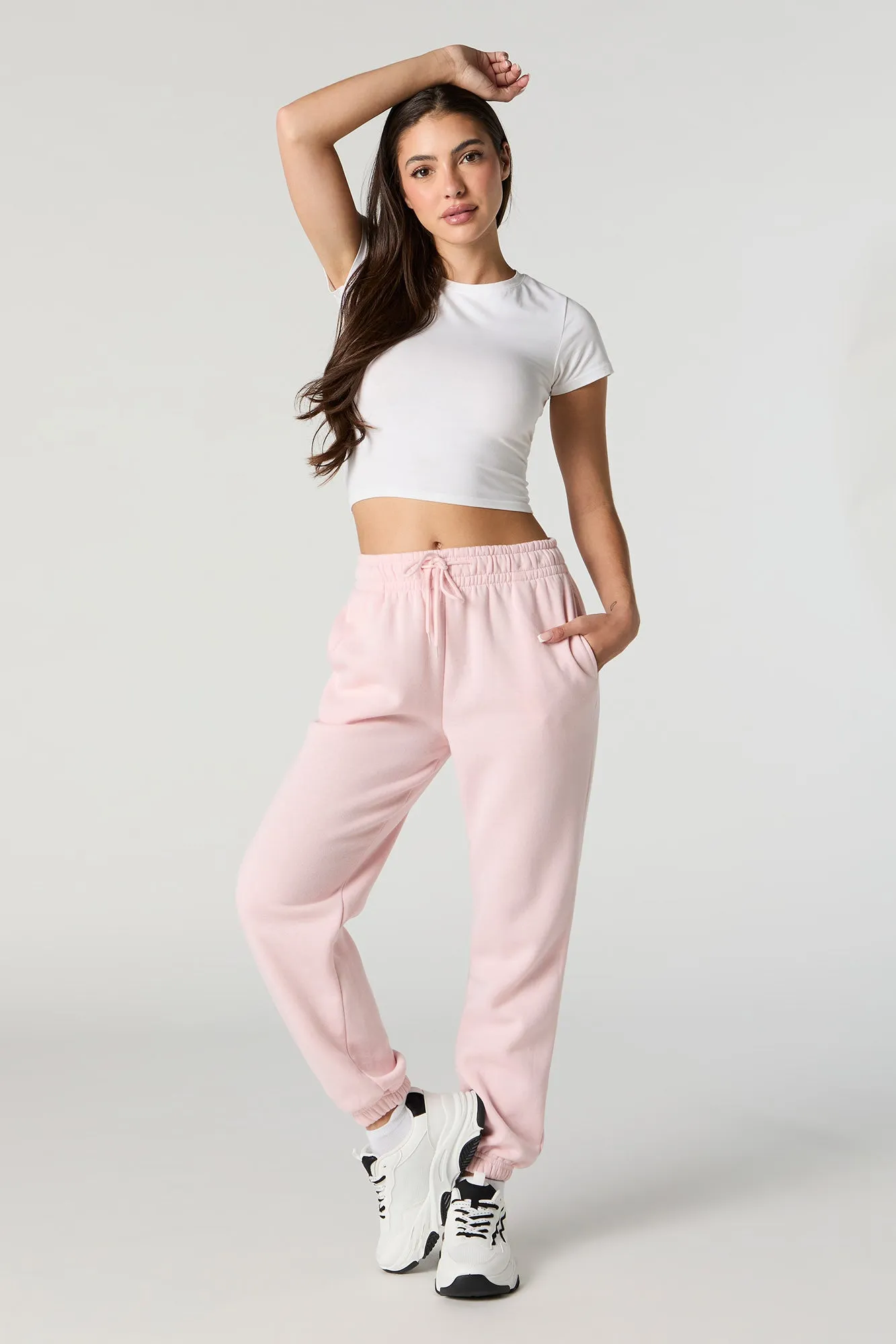 Jogger en molleton doux à taille haute sold by Urban Planet product image thumbnail 4