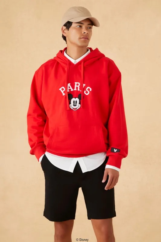Unisex Disney Mickey Mouse Embroidered Hoodie made by Forever 21
