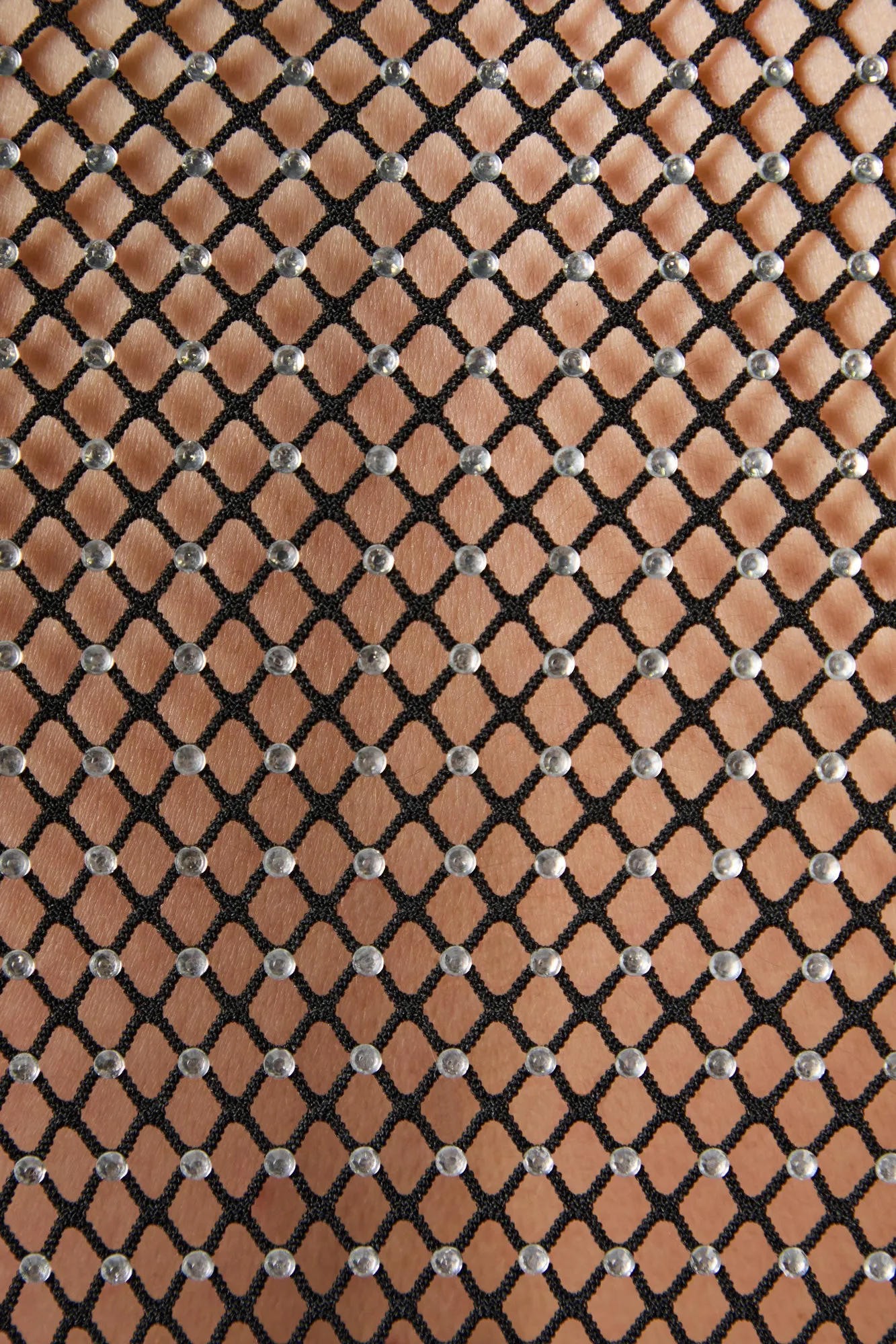 Fishnet Rhinestone Midi Skirt sold by Urban Planet product image thumbnail 4