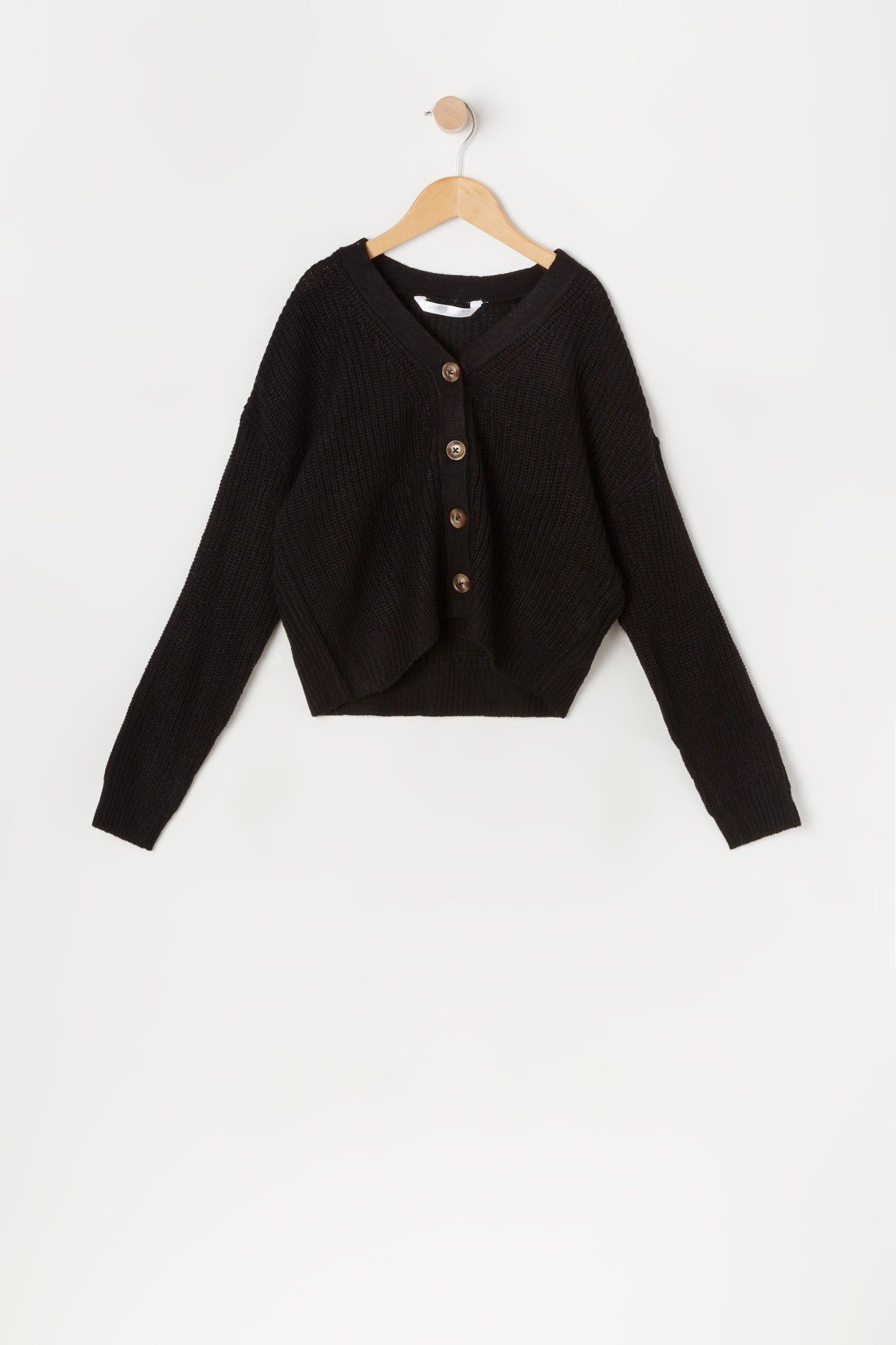 Girls Button-Up Knit Skimmer Cardigan sold by Urban Planet product image thumbnail 3