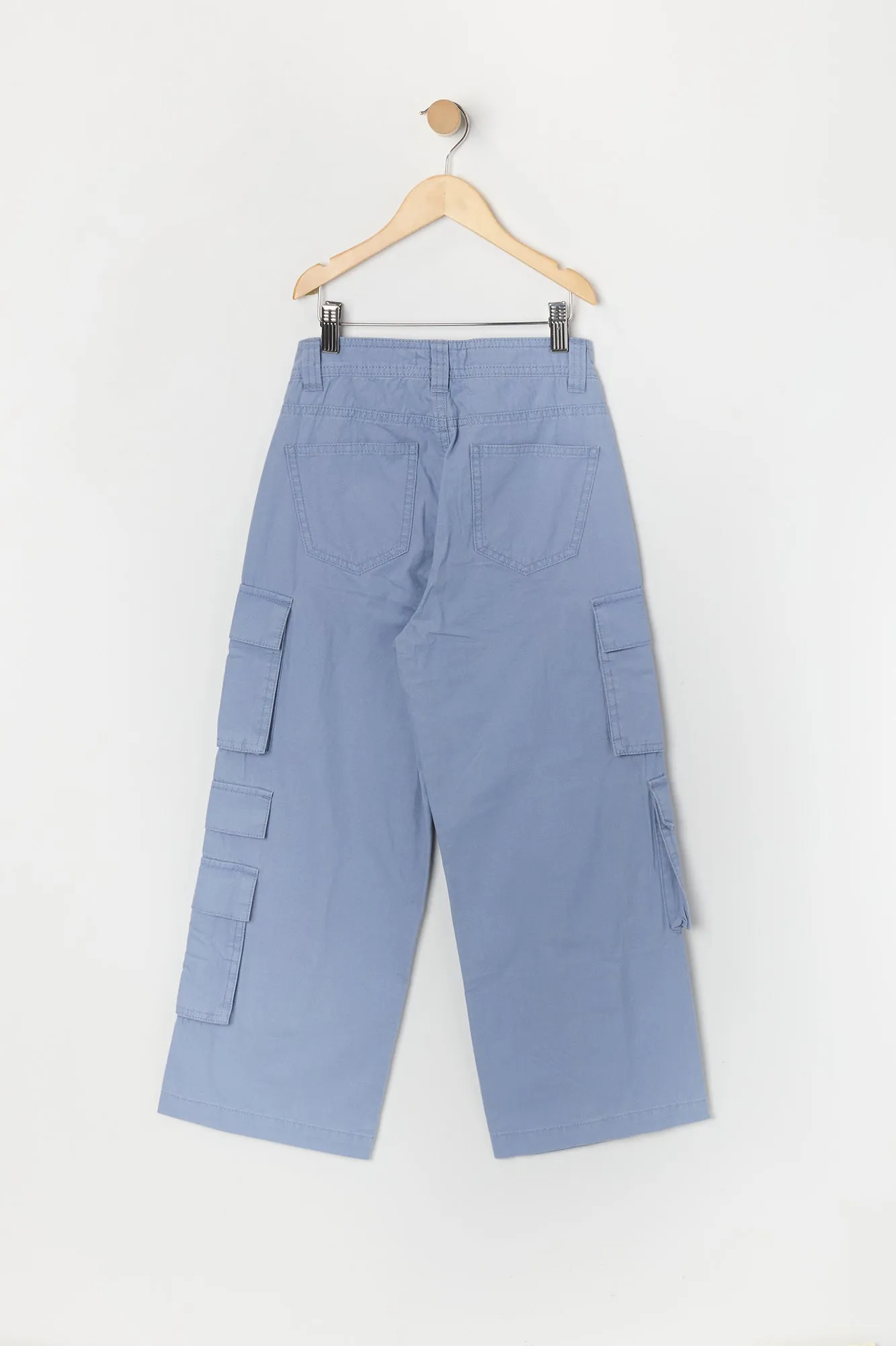 Pantalon cargo à jambe droite avec six poches pour fille sold by Urban Planet product image thumbnail 2