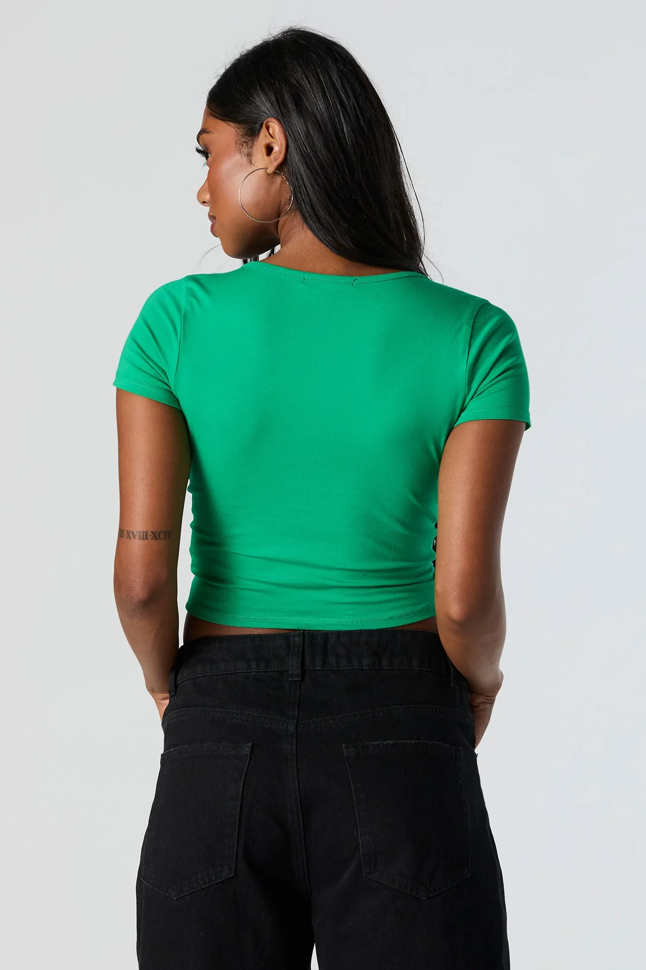 T-shirt court lacé sold by Urban Planet product image thumbnail 2