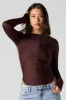 Contour Ruched Long Sleeve Bodysuit sold by Urban Planet