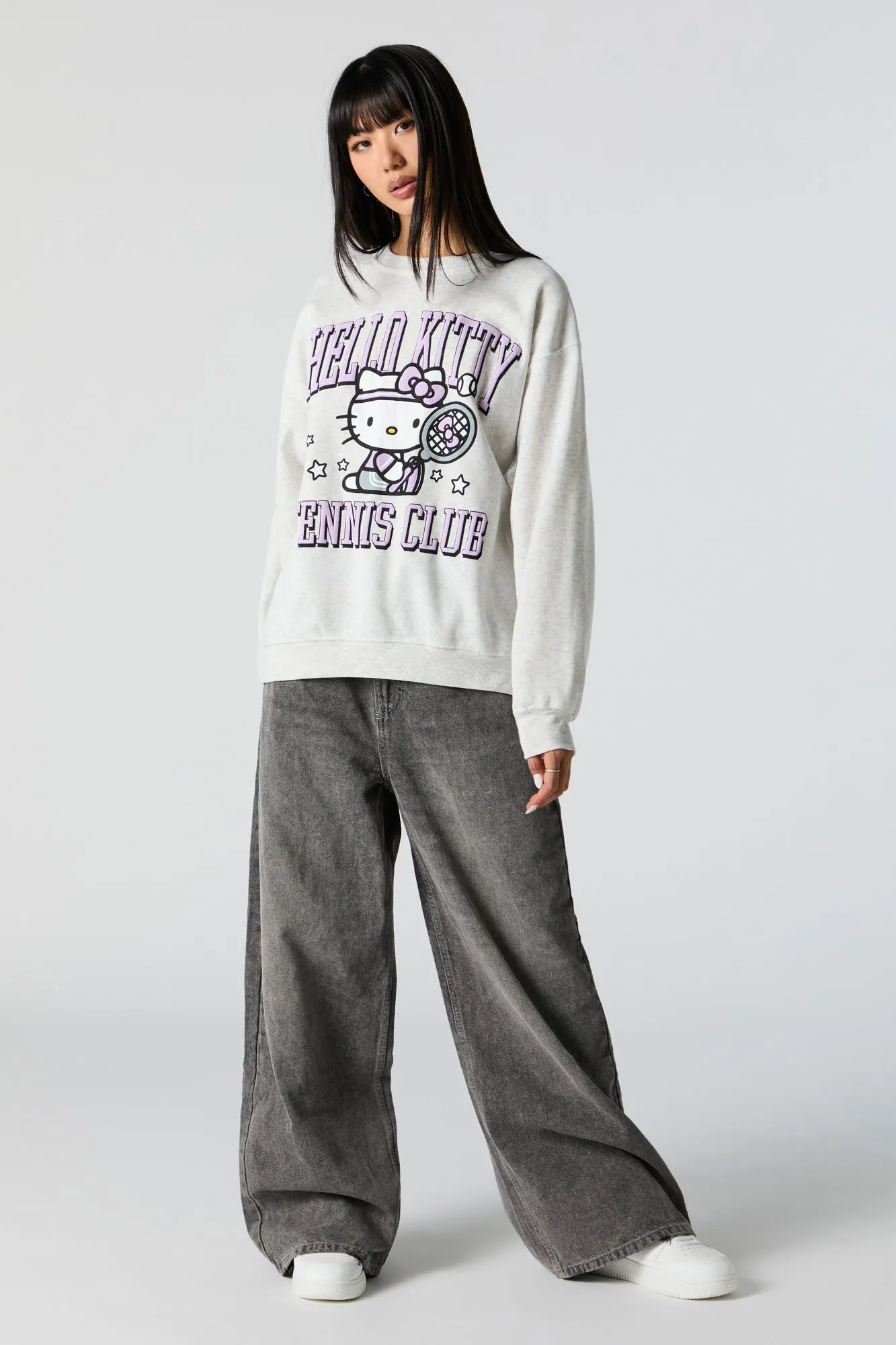 Hello Kitty Tennis Club Graphic Sweatshirt sold by Urban Planet product image thumbnail 3