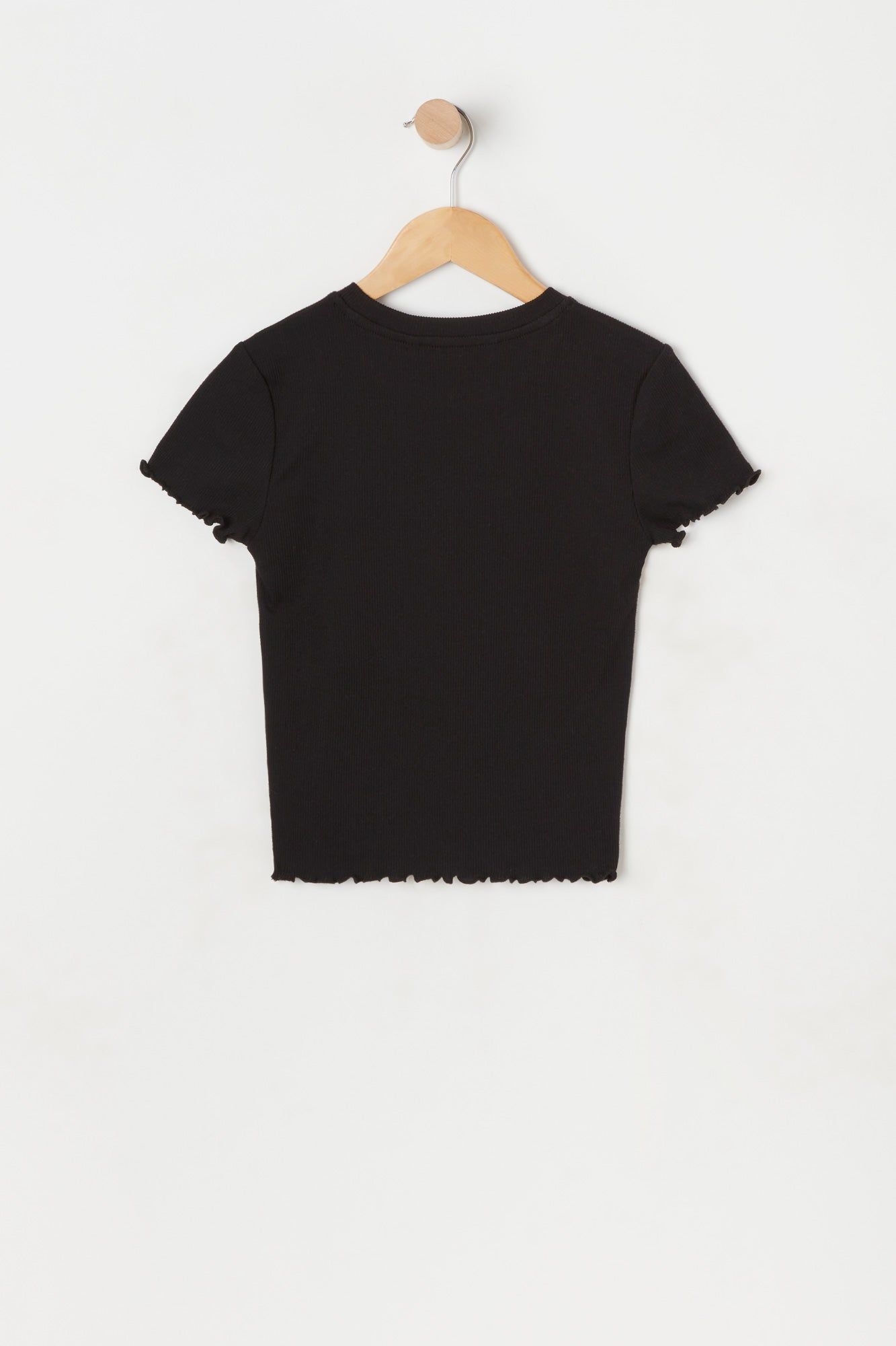 Girls Ribbed Lettuce Hem Top sold by Urban Planet product image thumbnail 4