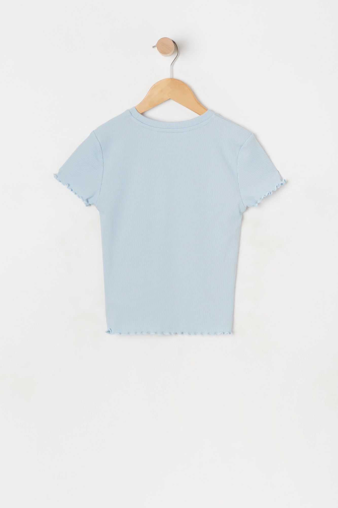 Girls Ribbed Lettuce Hem Top sold by Urban Planet product image thumbnail 2