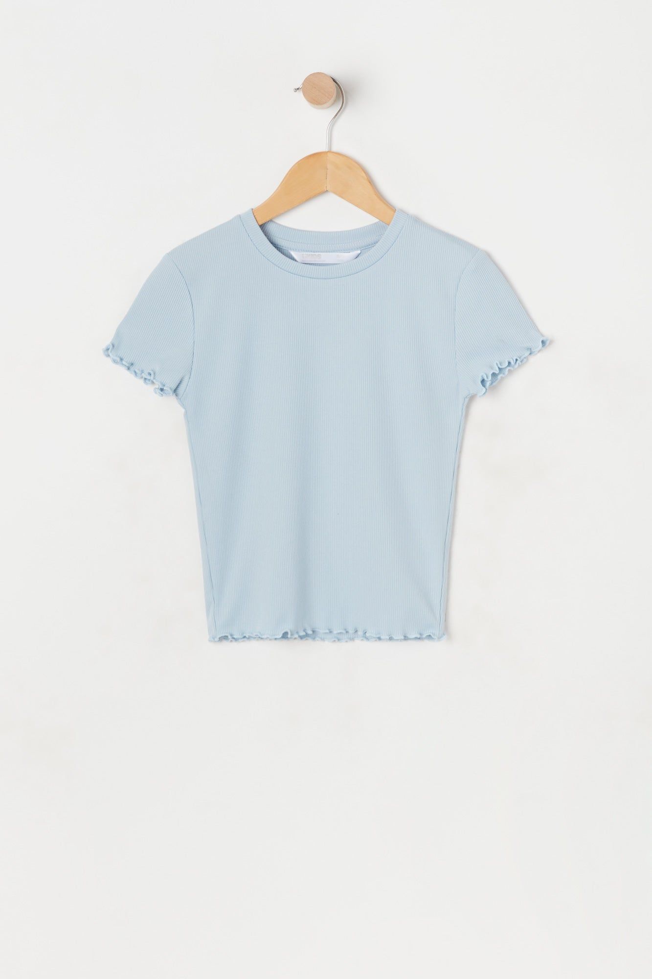 Girls Ribbed Lettuce Hem Top sold by Urban Planet
