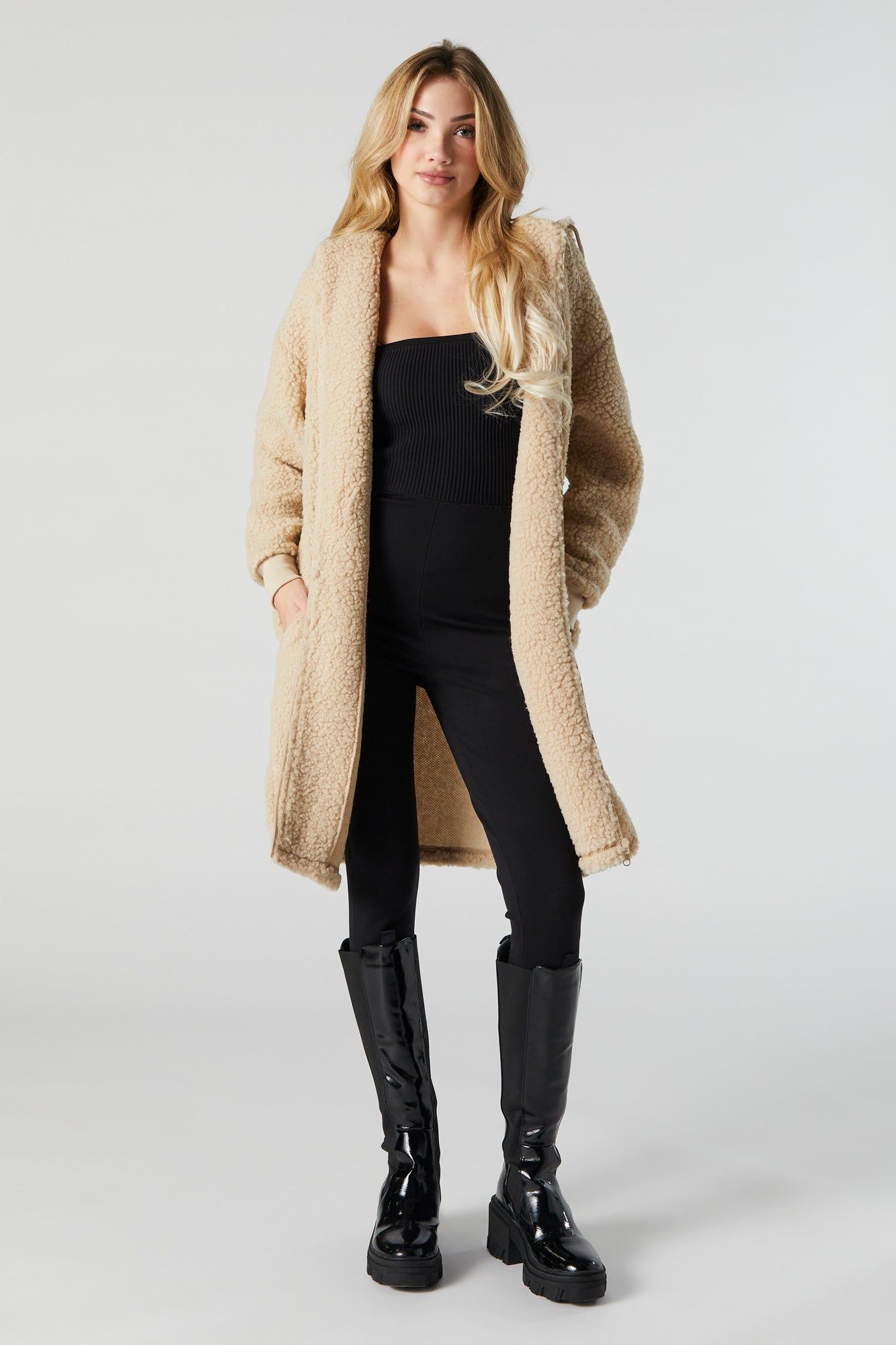 Sherpa Zip-Up Jacket sold by Urban Planet product image thumbnail 4