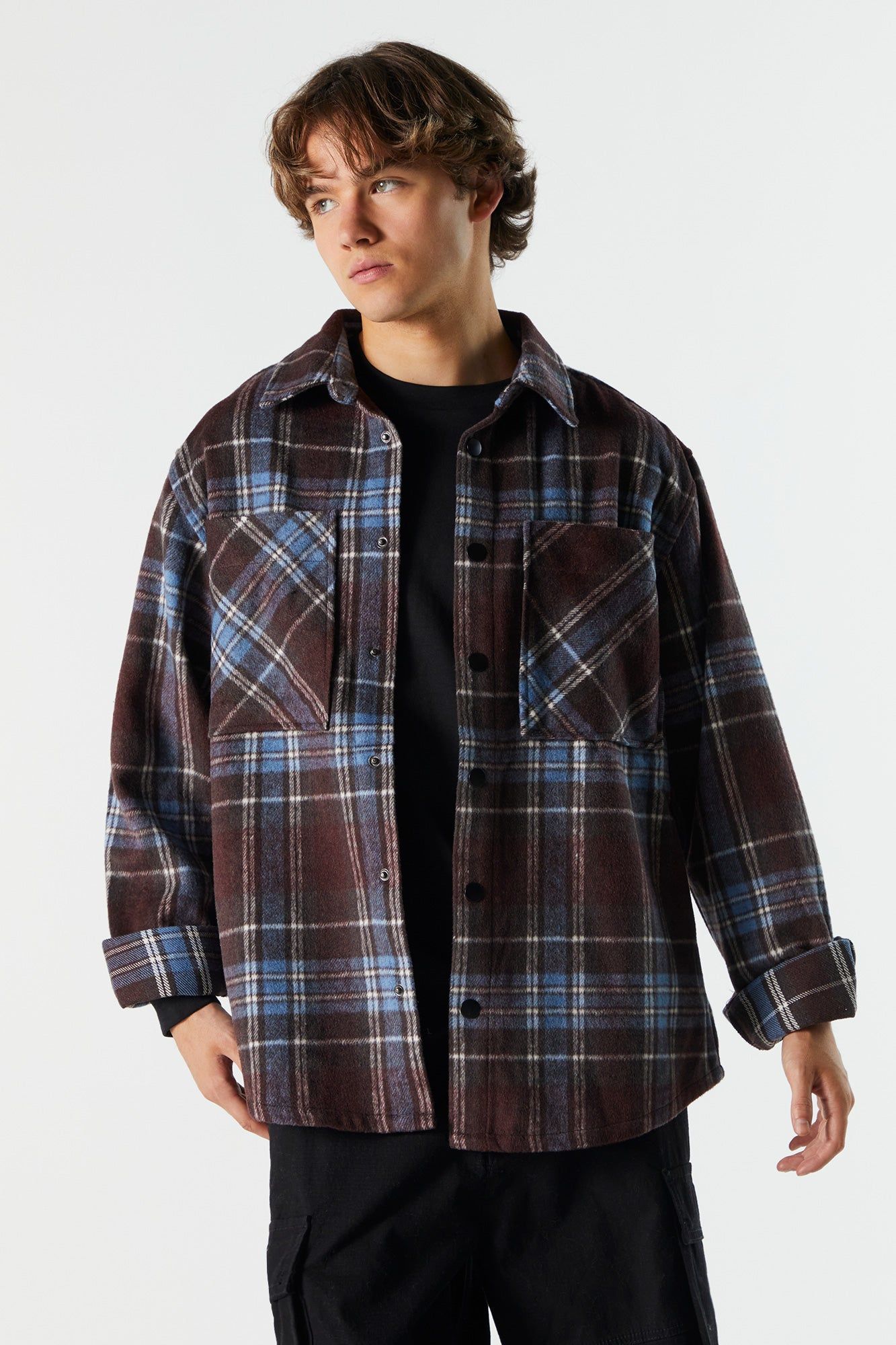 Plaid Shacket sold by Urban Planet