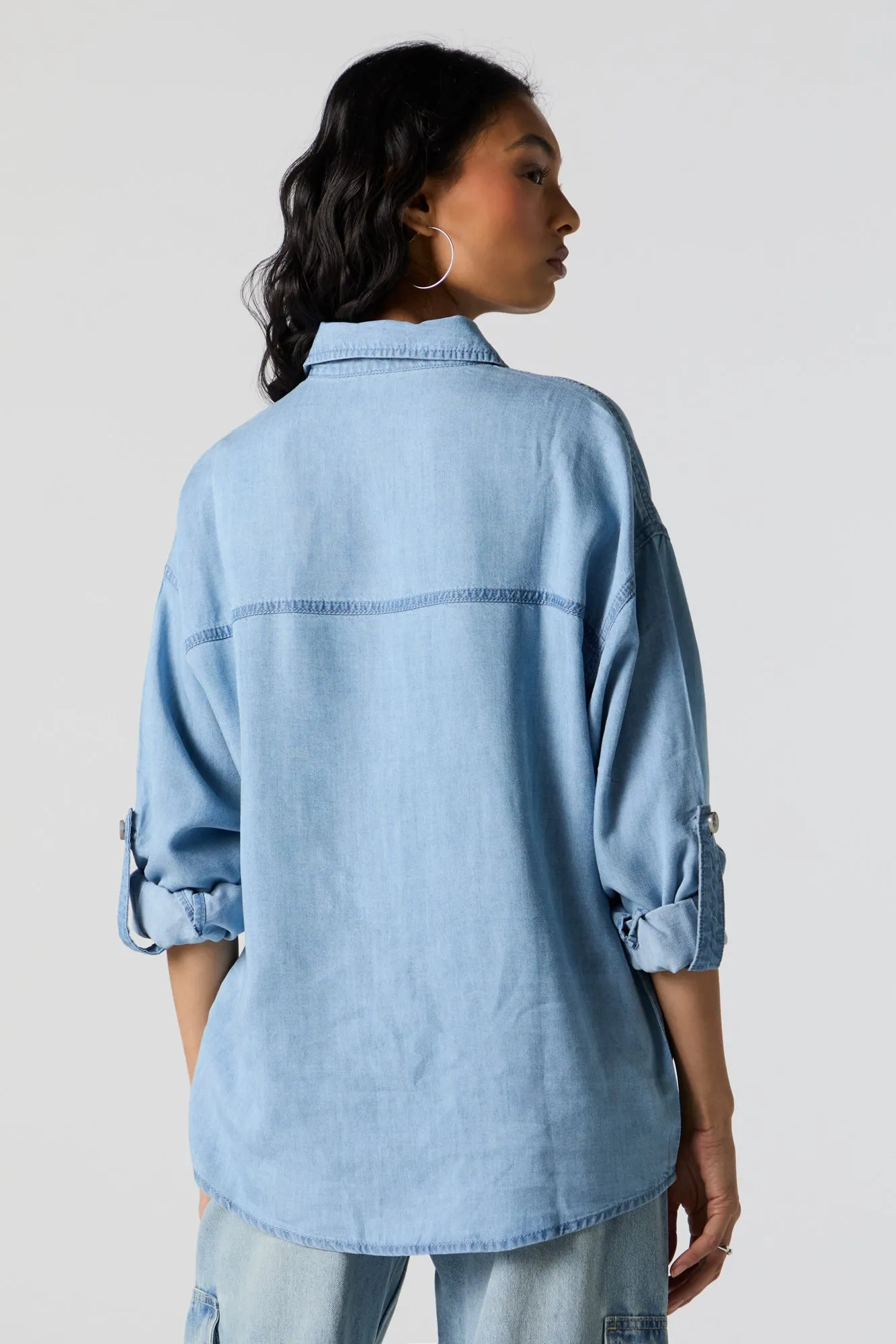 Haut boutonné en denim sold by Urban Planet product image thumbnail 2