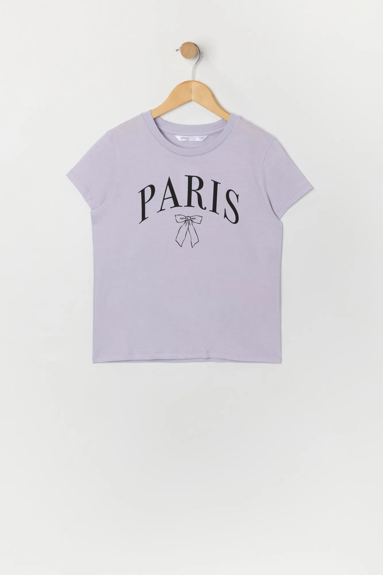 Girls Paris Bow Graphic T-Shirt sold by Urban Planet
