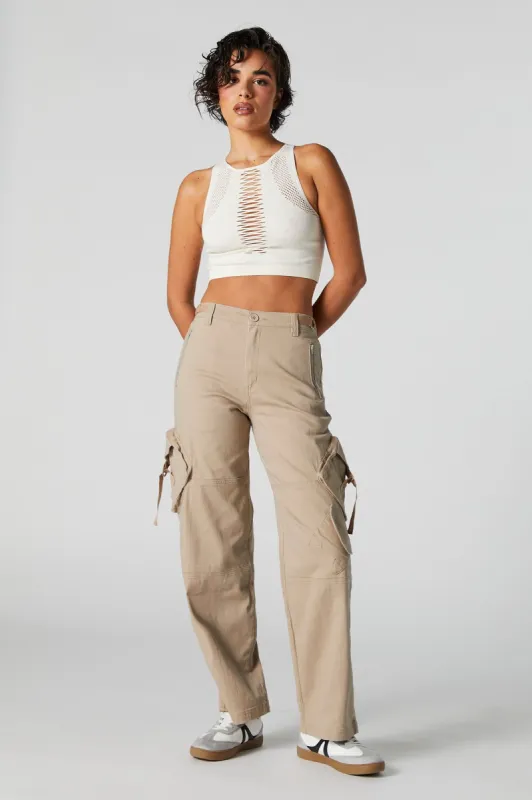 Pantalon cargo avec poches cavalière sold by Urban Planet