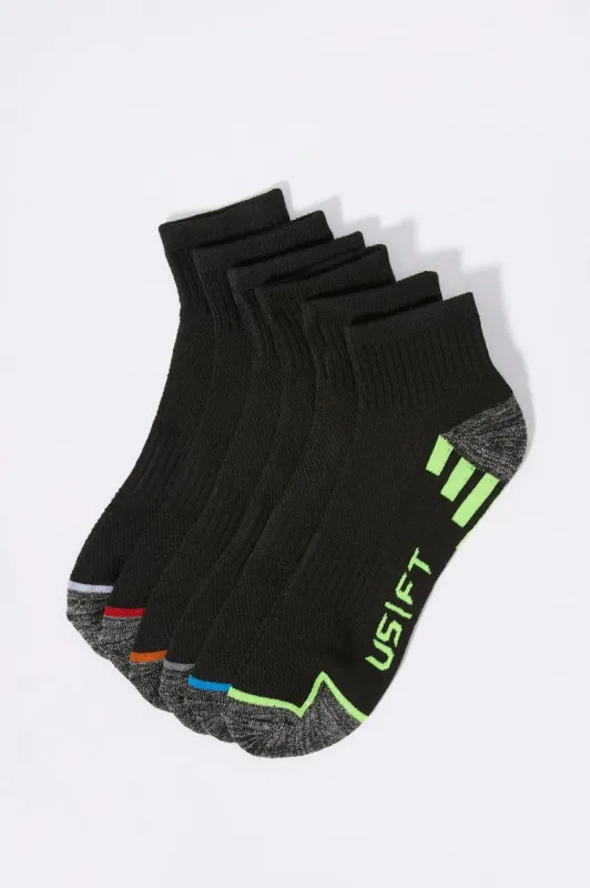 Socquettes sport noires (6 paires) sold by Urban Planet