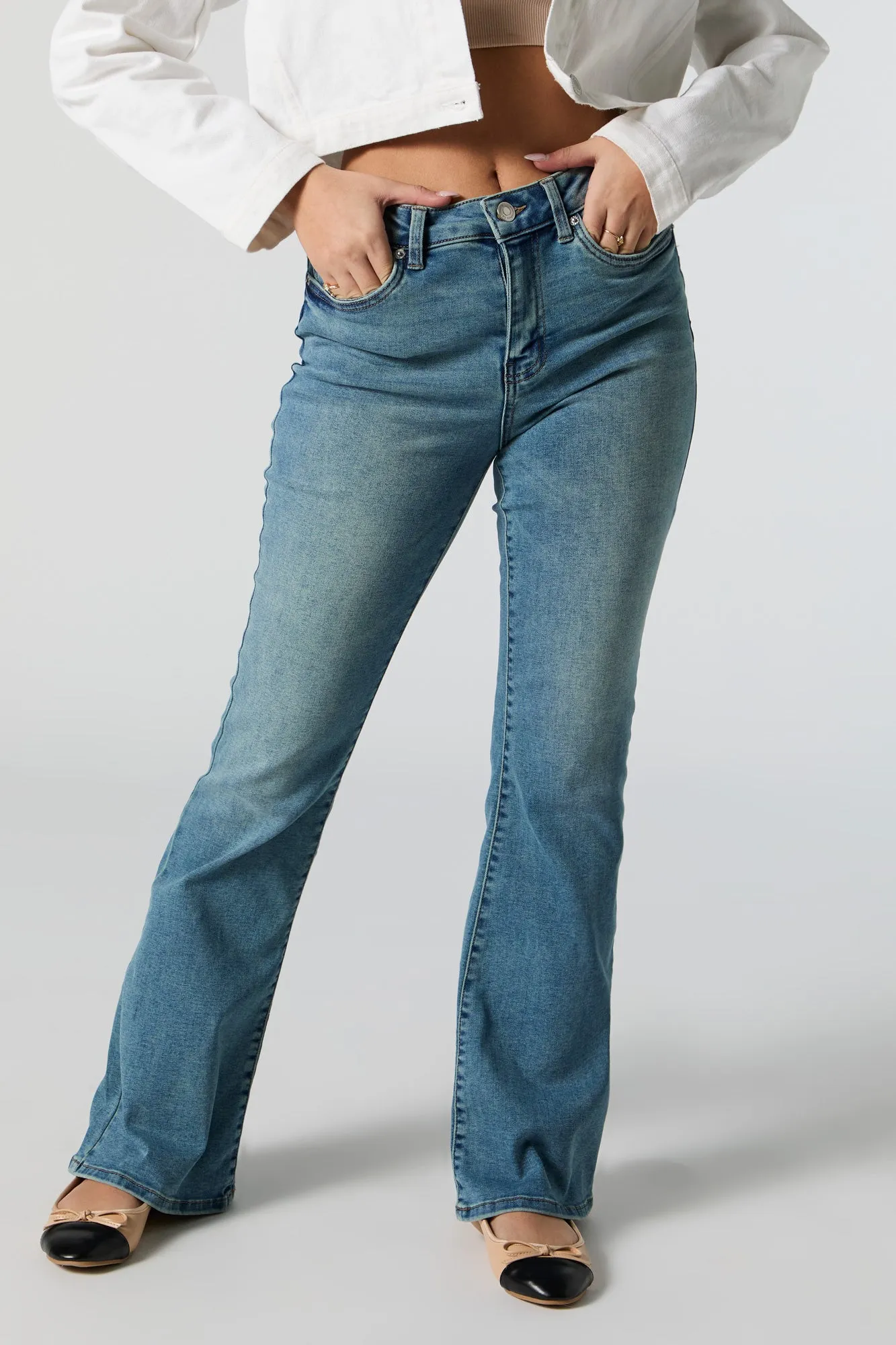 Austin Medium Wash Flare Jean sold by Urban Planet product image thumbnail 2