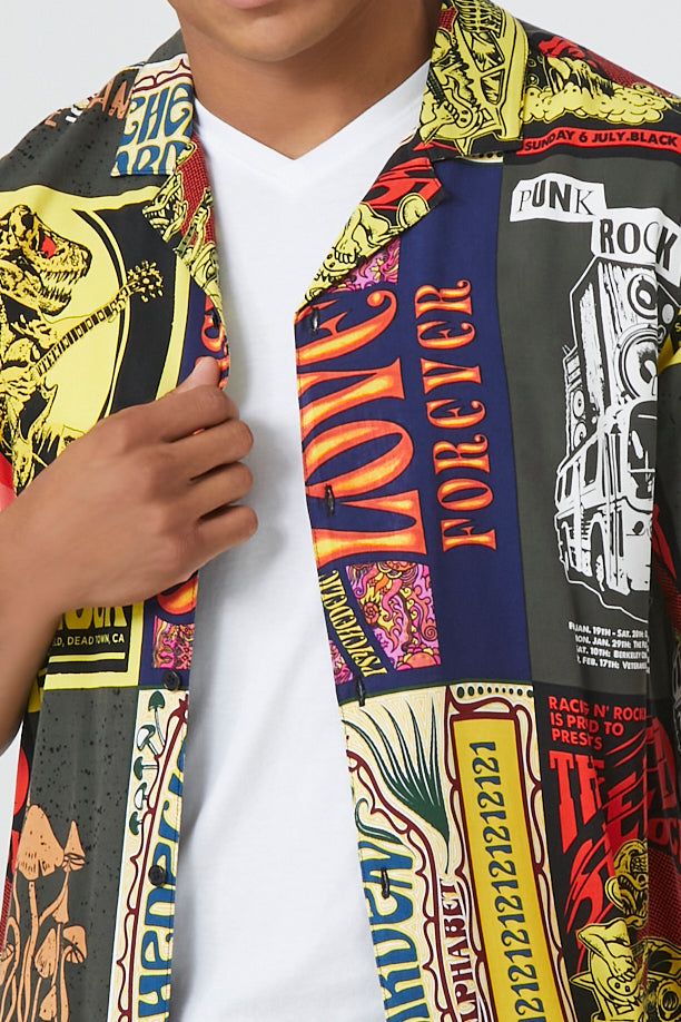 Summer Festival Graphic Button-Up Top sold by Urban Planet product image thumbnail 5