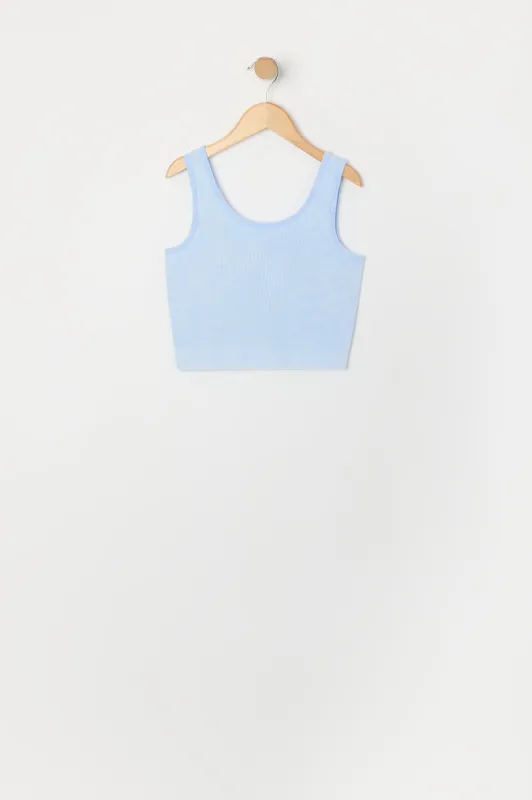 Débardeur Active côtelé délavé sans couture avec encolure dégagée pour fille sold by Urban Planet