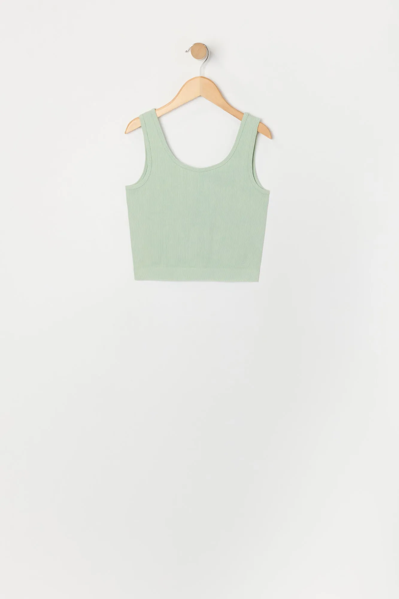 Débardeur Active côtelé délavé sans couture avec encolure dégagée pour fille sold by Urban Planet product image thumbnail 3