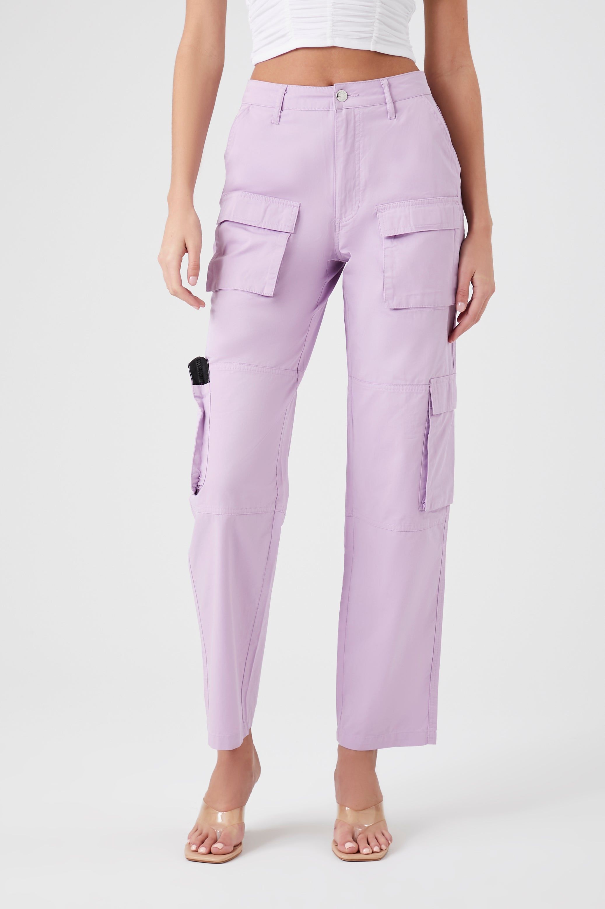 Twill High-Rise Cargo Pants sold by Urban Planet product image thumbnail 6